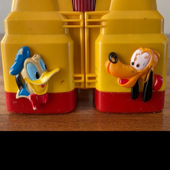 RARE ILLCO Walt Disney Binoculars w/cord, Mickey Mouse on Swing Vintage Toy - Picture 14 of 14